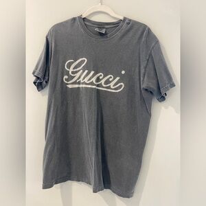 Gucci Charcoal Gray Graphic Tee